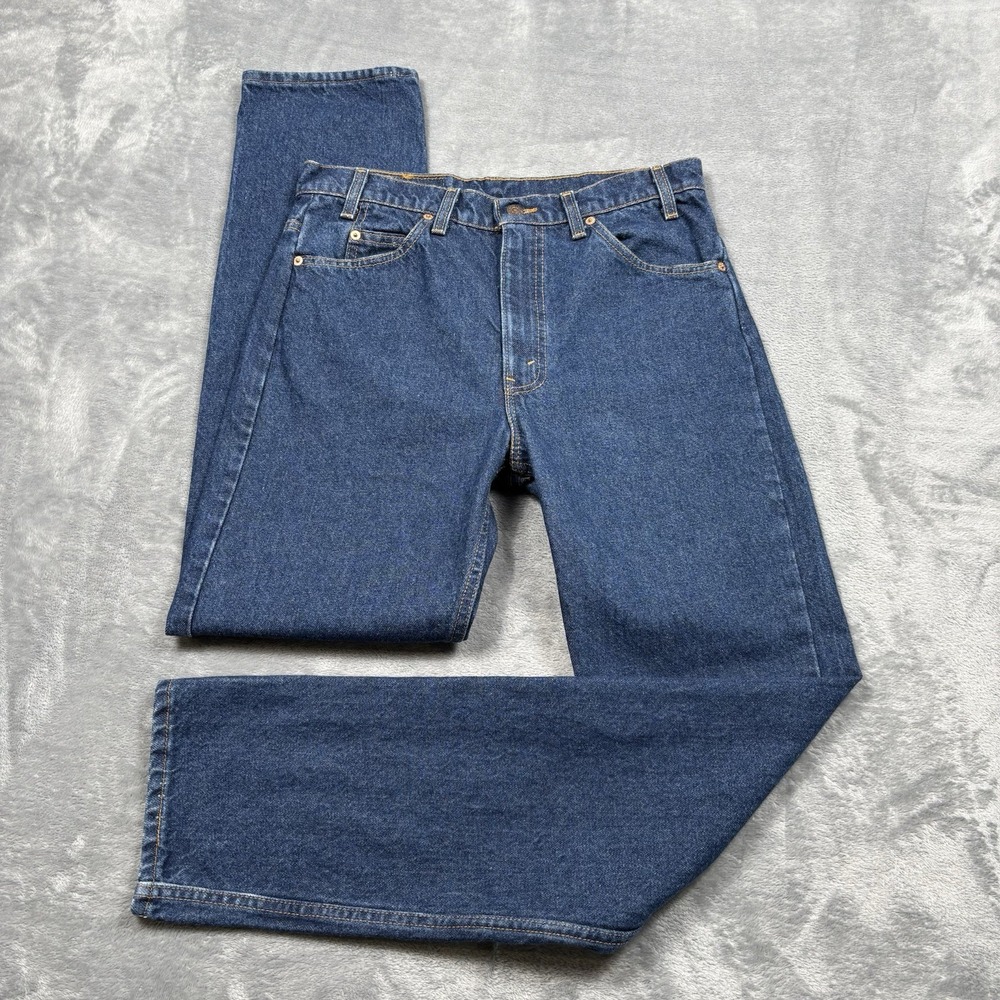 Vintage Levi's 505 Orange Tab Jeans Made in USA Mens Size 33x32 Straight 1993